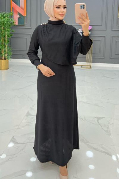Almira Elbise Siyah Siyah