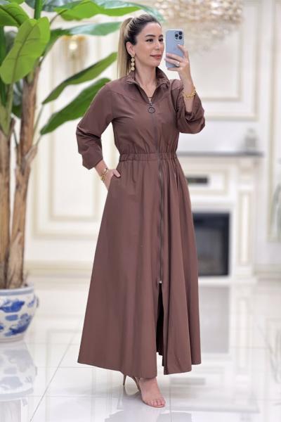 BTK Ebrar Elbise 60278 kahverengi Kahverengi