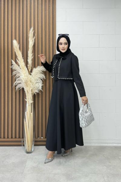 Elanur Elbise Siyah Siyah