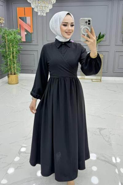 Tutku Elbise Takım Siyah Siyah