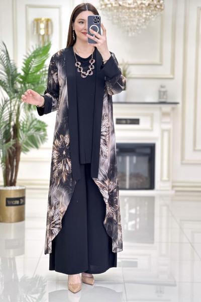 Btk Güldem 3 lü Takım Siyah 5384