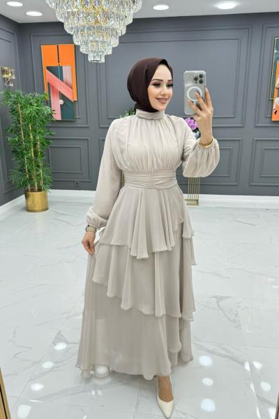 Dilek Elbise Krem  Krem