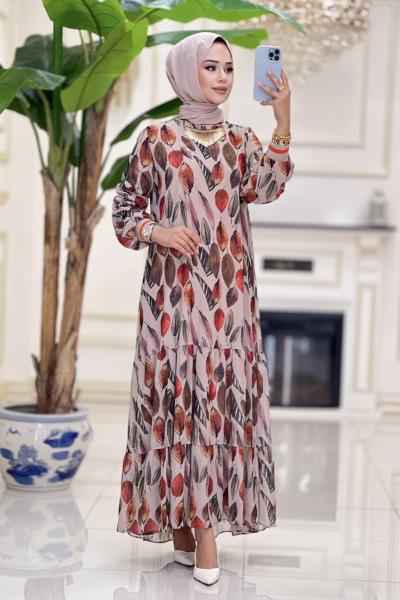 Btk güney elbise 6114   Bej Bej