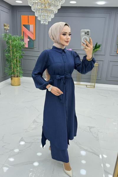 Yıldız Elbise Lacivert  Lacivert