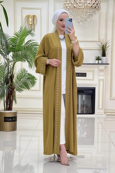 Btk Hüda Abaya 5439 Yağ Yeşili Yağ Yeşili