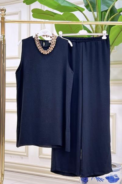 İçlik Pantolon Takım  Siyah Siyah