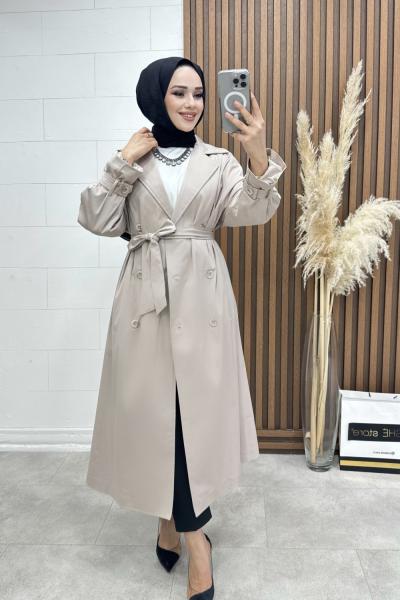 BTK  İLKNUR  TRENÇ  6715  BEJ Bej