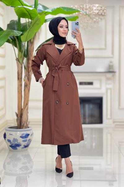 Btk İlknur trenç 6129 kahverengi Kahverengi