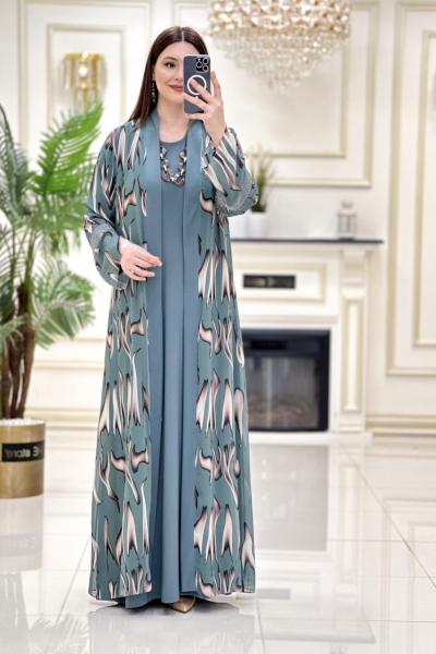 Btk Leyla Elbise Takım 5391 Mint Yeşili