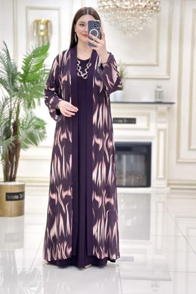 Btk Leyla Elbise Takım 5391 Mürdüm