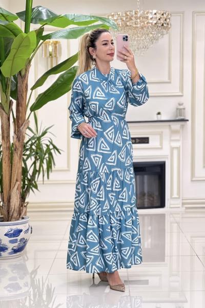 Btk Livanur Elbise 5977 Mint Yeşili Mint Yeşili