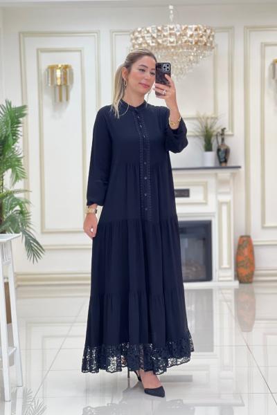 Maya Elbise Siyah Siyah