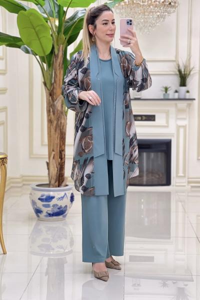 Btk Nigar 3 lü Takım 5663 Mint Yeşili