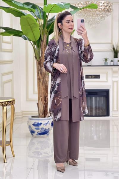 Btk Nigar 3 lü Takım 5663 Vizon