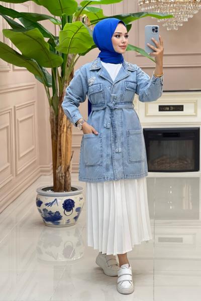 Btk olga ceket 6173 açık mavi Açık Mavi