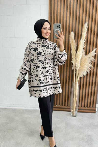 Gülseren Etekli Takım Siyah  Siyah