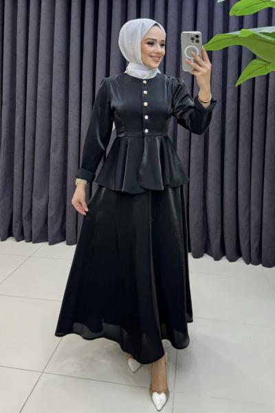 Ülkü Elbise Siyah Siyah