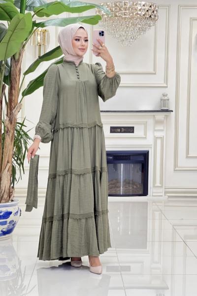 Btk Serdil Elbise 5987 Haki Haki