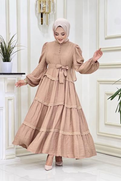 Btk Serdil Elbise 5987 Sütlü kahve  Sütlü Kahve