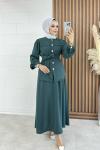 BTK SEVDA ETEKLİ TAKIM 6603 PETROL YEŞİLİ Petrol Yeşili