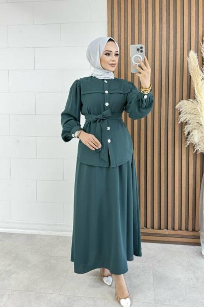 BTK SEVDA ETEKLİ TAKIM 6603 PETROL YEŞİLİ Petrol Yeşili