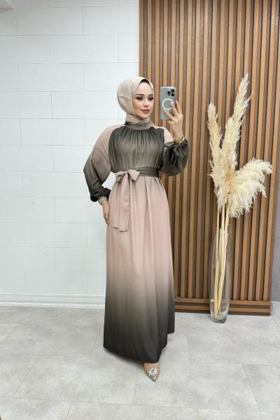 BTK SUZAN ELBİSE 6742 KAHVERENGİ Kahverengi