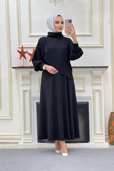 Helen Elbise Siyah Siyah