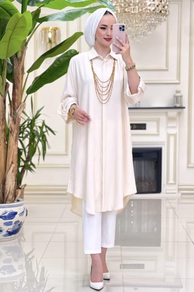 Yağmur Tunik  Taş Taş Rengi