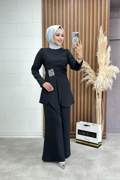 İlknur Takım Siyah Siyah