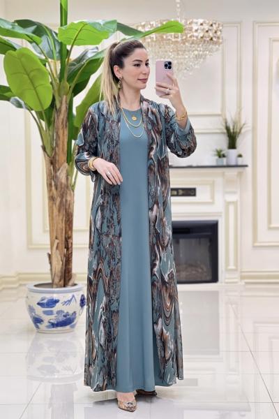 Btk Zehra Elbise Takım Mint Yeşili 5635