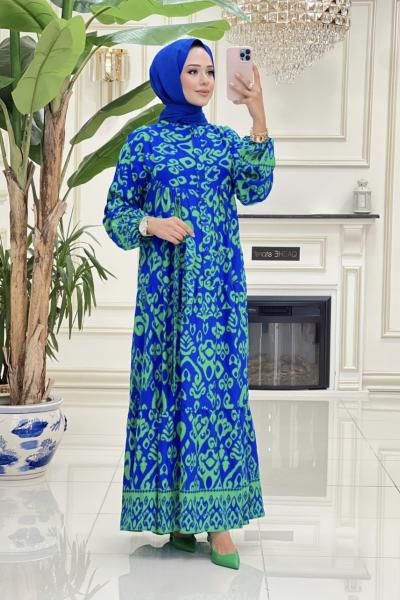 Btk Zübeyde Elbise 5996 Bennetton Yeşili  Bennetton Yeşili