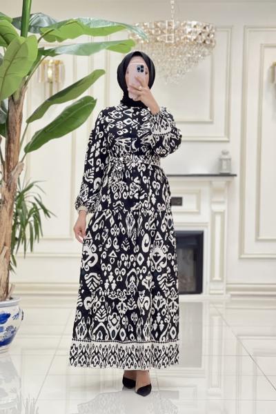 Btk Zübeyde Elbise 5996 Siyah Siyah