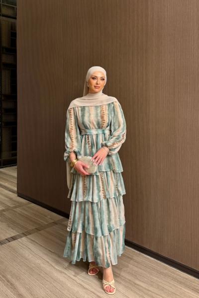 Çağnur Elbise Mint Mint Yeşili