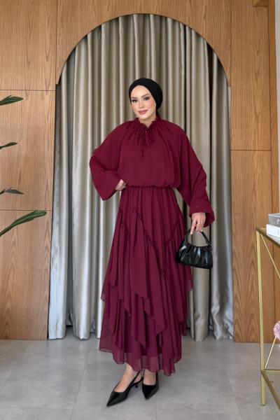 Çakır Etekli Takım Bordo BORDO