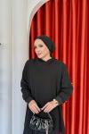 Cansu Pantolonlu Takım Siyah Siyah