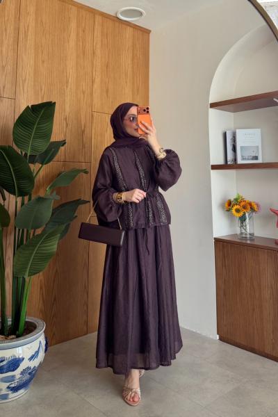 Cemre Etekli Takım Mürdüm MÜRDÜM