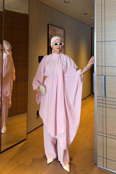 Ceyhan Pantolonlu Takım Pembe  PEMBE
