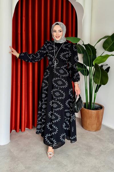 Çiğdem Elbise Siyah  Siyah