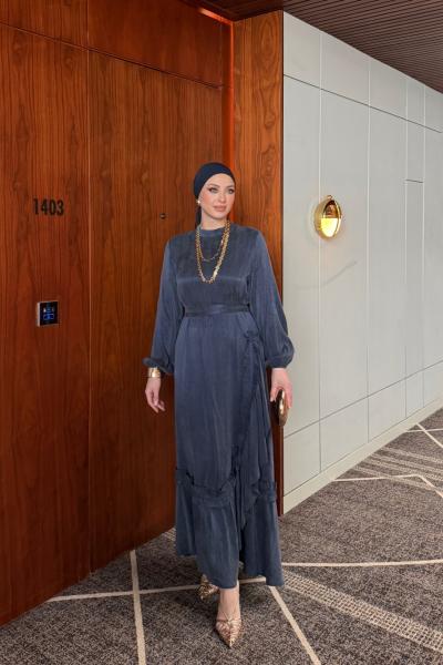 Çisem Elbise Lacivert Lacivert