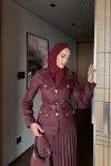 Defne Etekli Takım Bordo Bordo