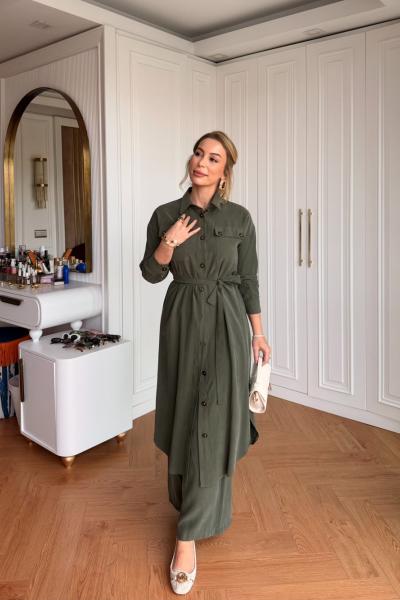 Dicle Pantolon Takım Haki Haki