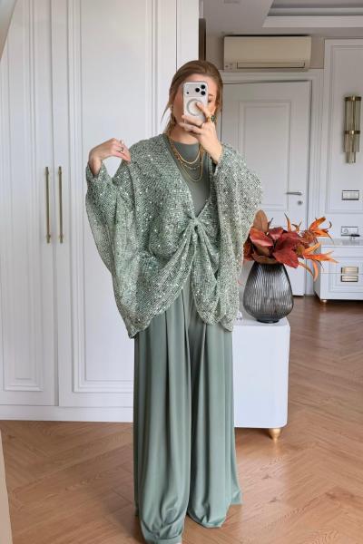 Dildar Pantolon Takım Mint Yeşili  Mint Yeşili