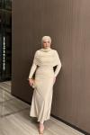 Ecre Elbise Krem BEJ