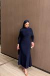 Ecre Elbise Lacivert LACİVERT