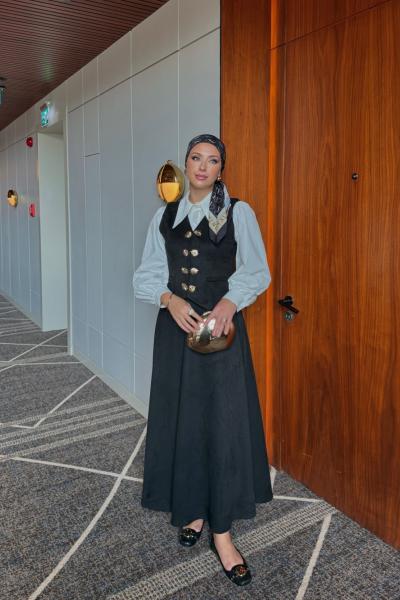 Efnan Etekli Takım Siyah Siyah