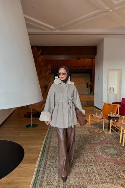 Elçin Kaban Gri Gri