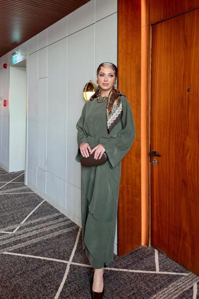 Elif Etekli Takım Haki Haki