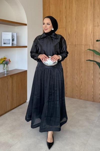 Elsa Etek Takım Siyah  Siyah