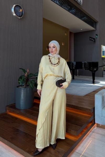 Elzem Pantolon Takım Sarı SARI
