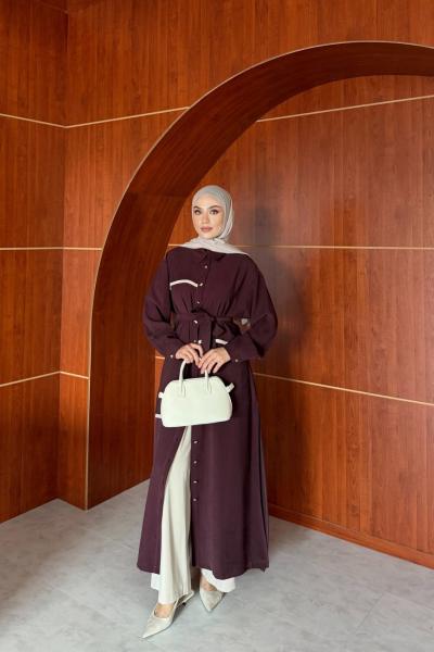 Esila Pantolon Takım Bordo  BORDO
